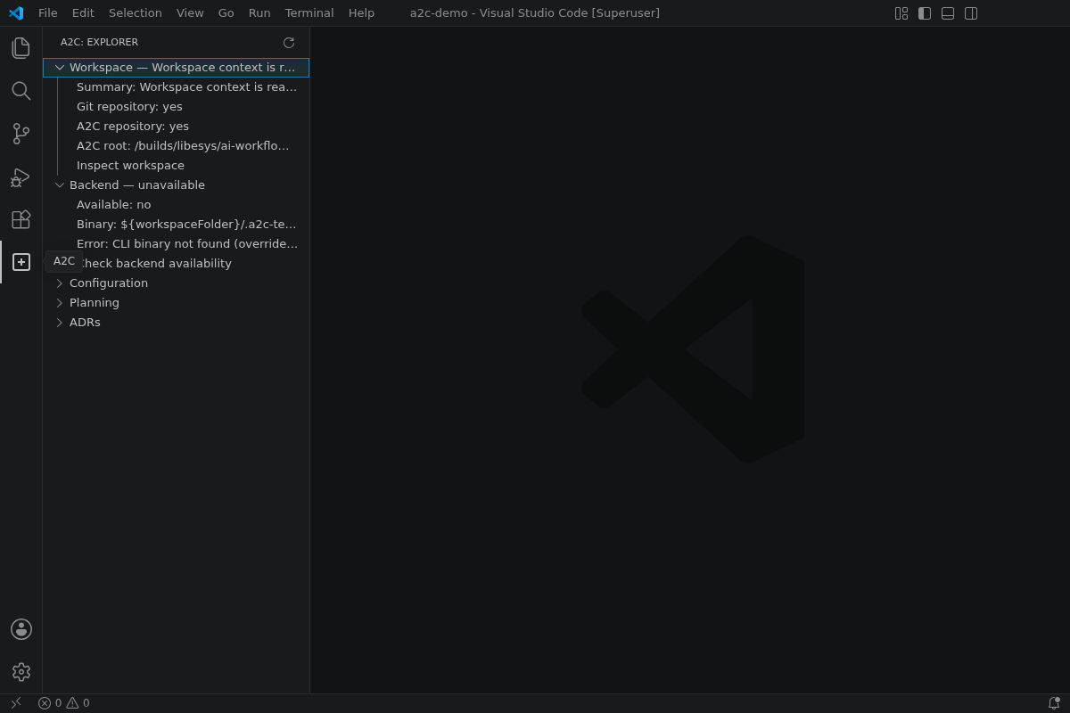 Backend status details